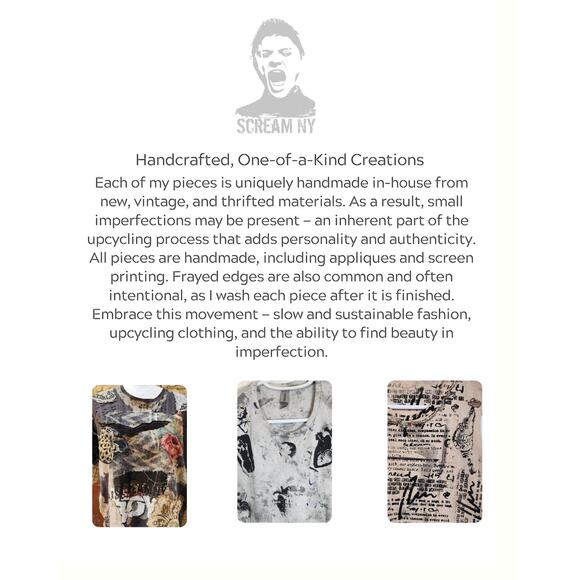 SUMMER VEST UPCYCLED, REPOURPOSED  VINTAGE BROCADE, BEIGE, SIZE M - Picture 7 of 7